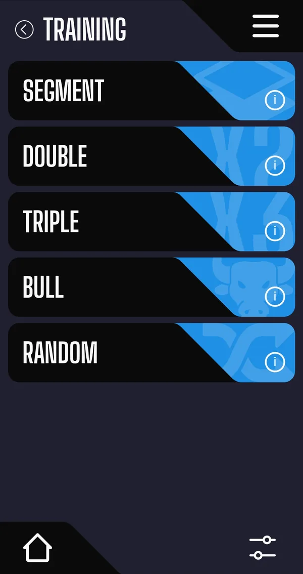 Training drills: segment, double, triple, bull